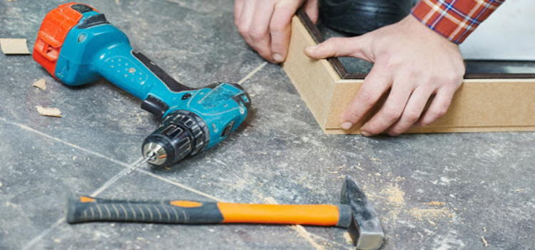 broken door frame repair Bostonia